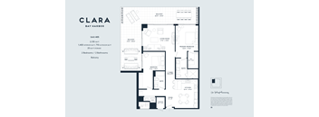 2.3 2 Bedrooms, 2 Bathrooms