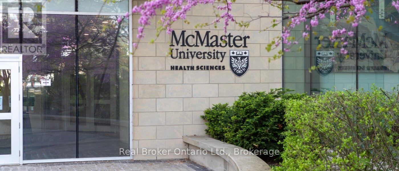 The entrance to McMaster University Health Sciences building.
