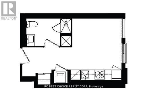 A black and white floor plan of a residential area.