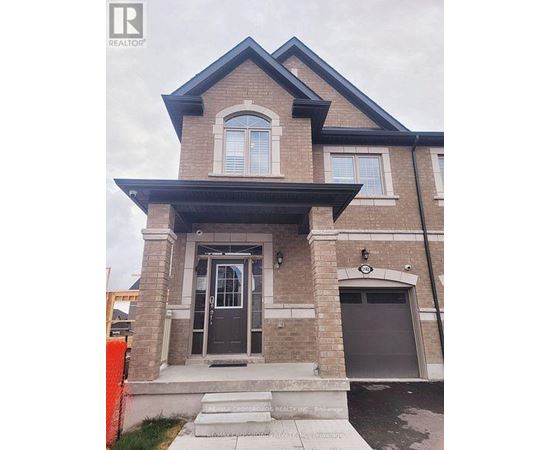A house with a black door and windows is for sale.
