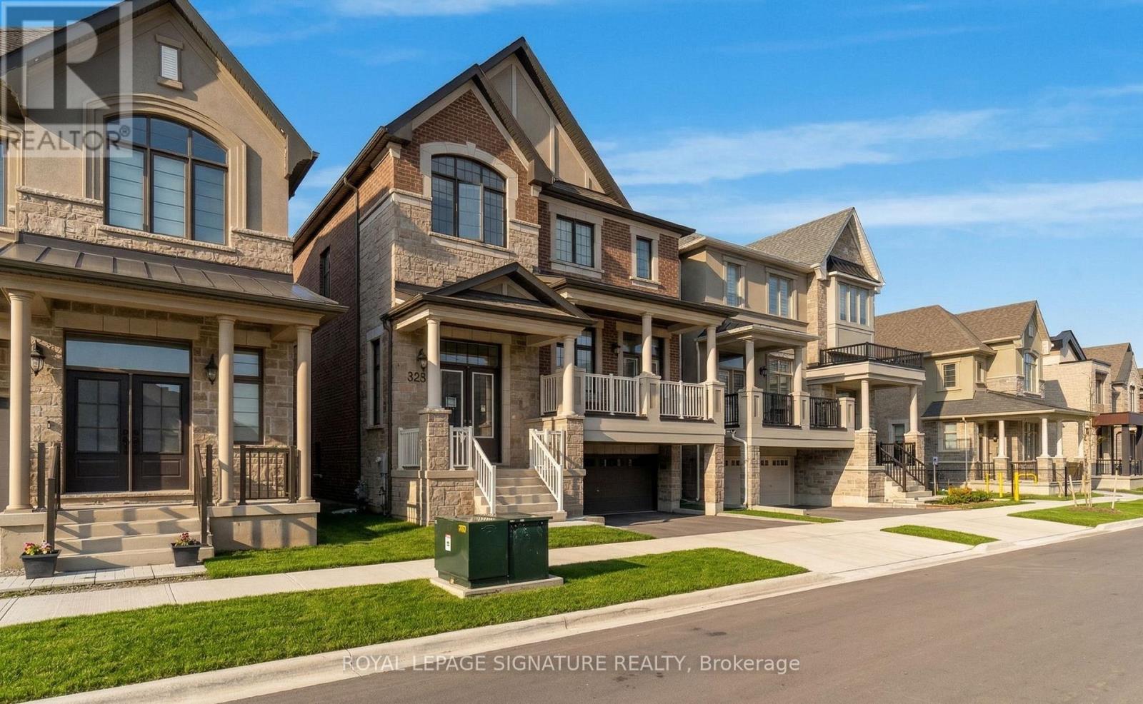 A row of houses with the text "ROYAL HEPAGE SIGNATURE REALTY, Brokerage" on the bottom.