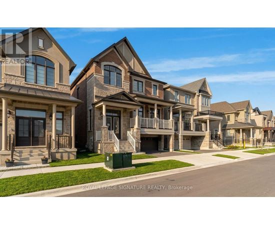 A row of houses with the text "ROYAL HEPAGE SIGNATURE REALTY, Brokerage" on the bottom.