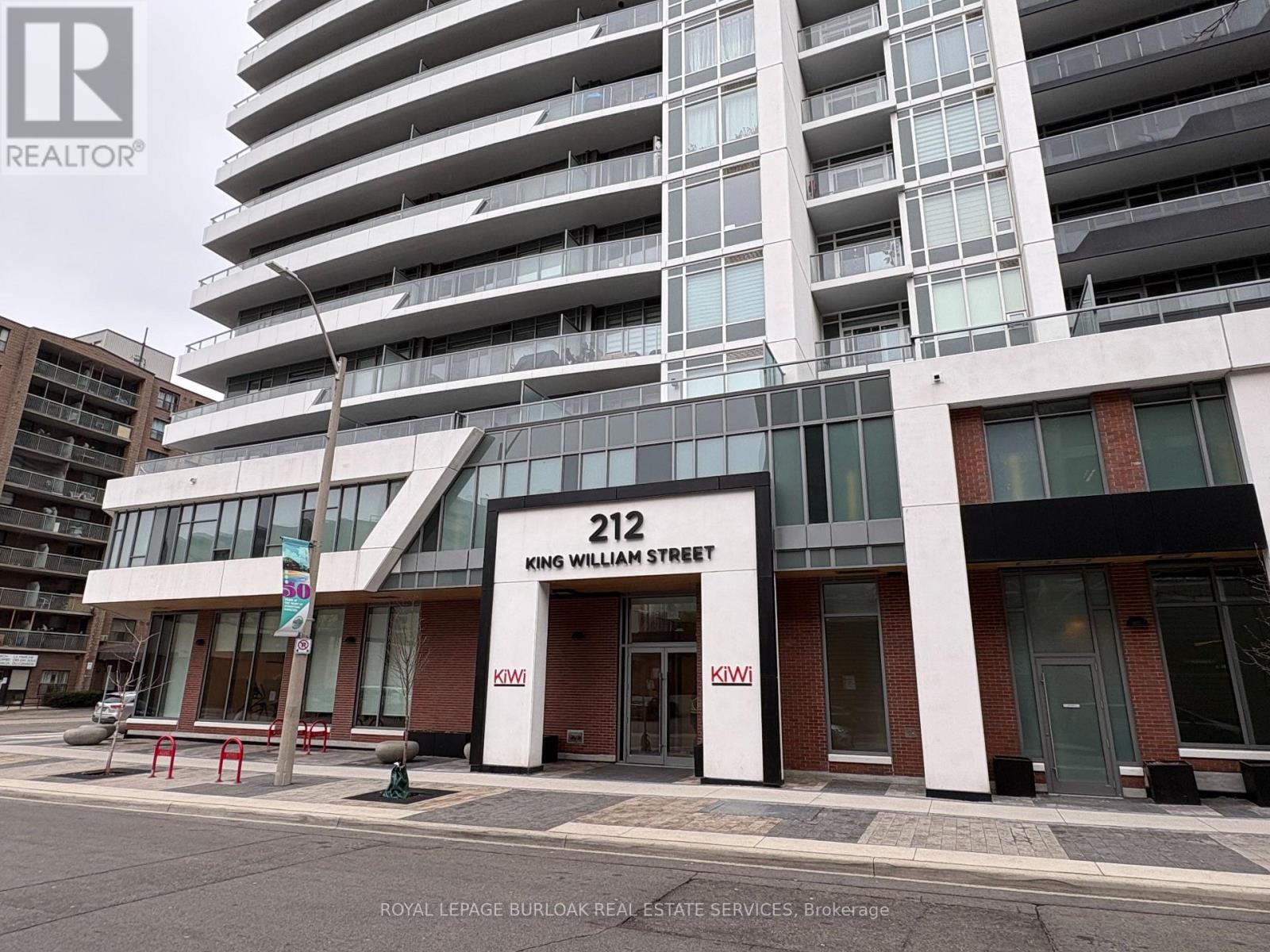 A building with the number 212 on it.
