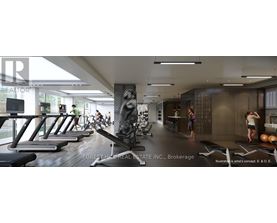 A gym with treadmills, exercise bikes and weights.