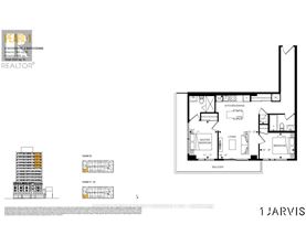 A floor plan for a 2 bedroom, 2 bathroom apartment.