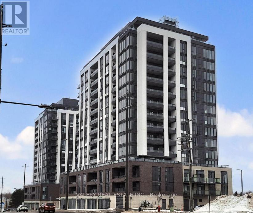A tall building with a sign that reads "Valery Real Estate Inc." is shown.