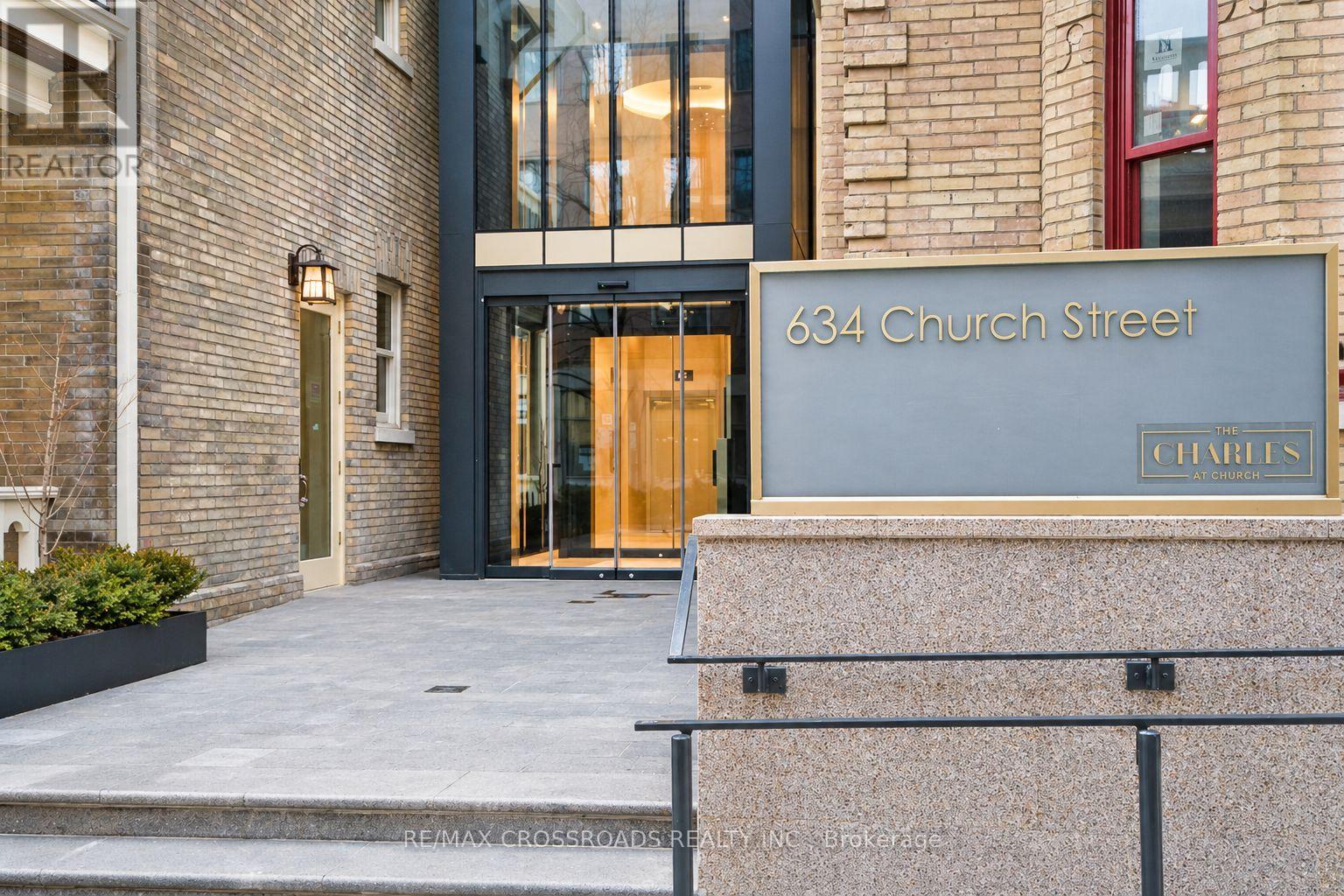 The front of a building with a sign that says 634 Church Street.