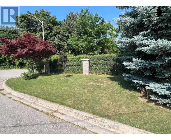 A green lawn with a mailbox and trees in the background.