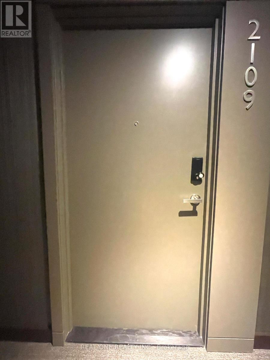 A door with the number 2109 on it.