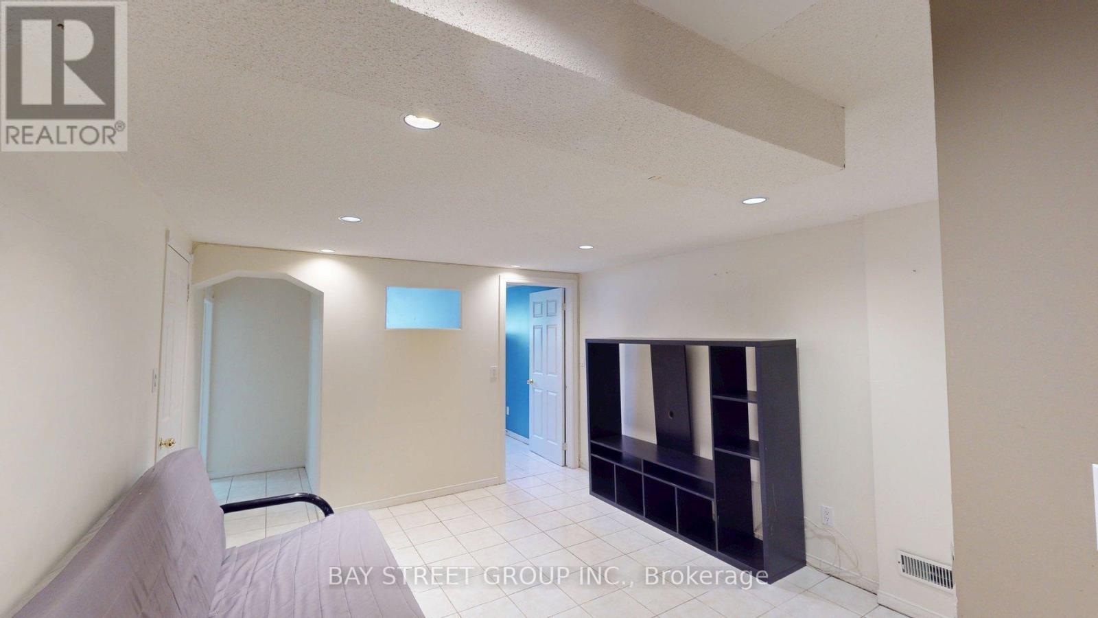 A realtor company is showing a property for sale.