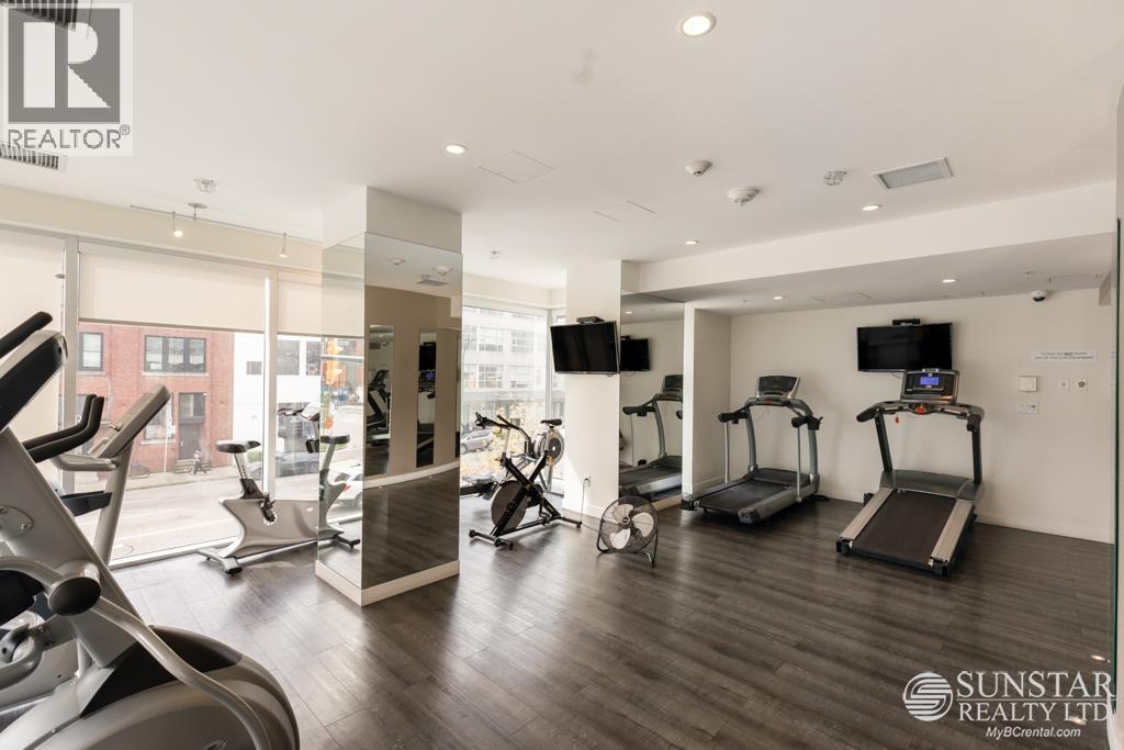 A gym with treadmills, elliptical machines, and other exercise equipment.