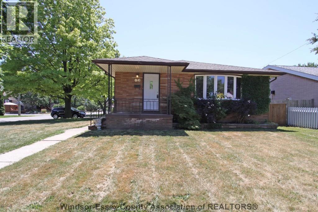 A house with a front yard and a tree in front of it.
