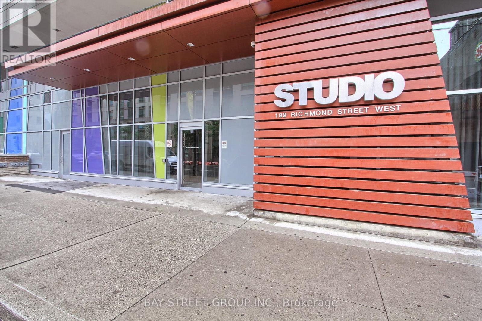 A red building with the word "STUDIO" on it.