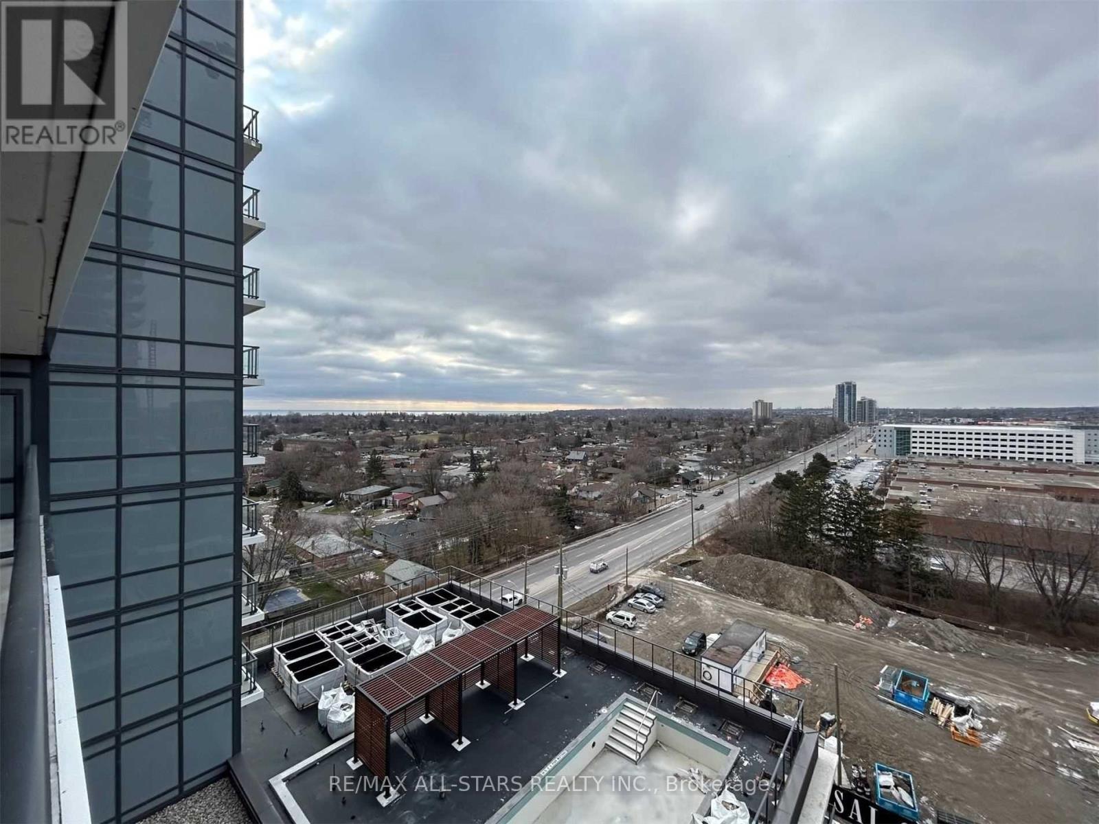 A view from a high-rise building looking down at a construction site.