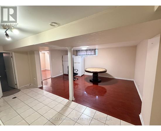 A room with a table in the middle of the room.