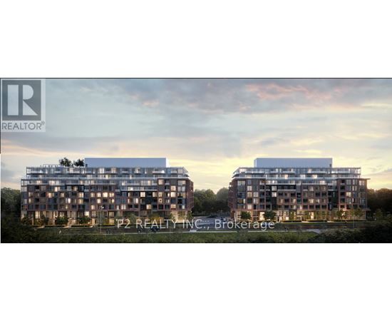 Two identical buildings are shown in a rendering for P2 Realty Inc. Brokerage.