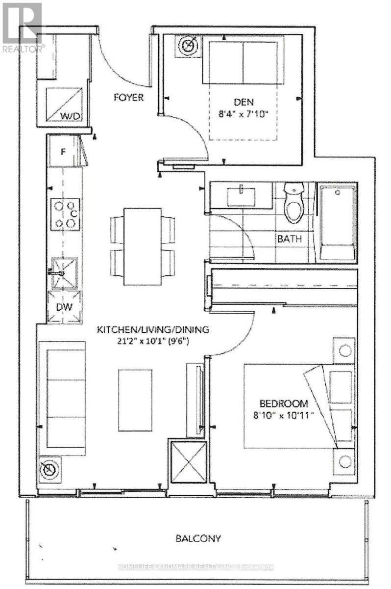 A black and white image of a floor plan for a home.