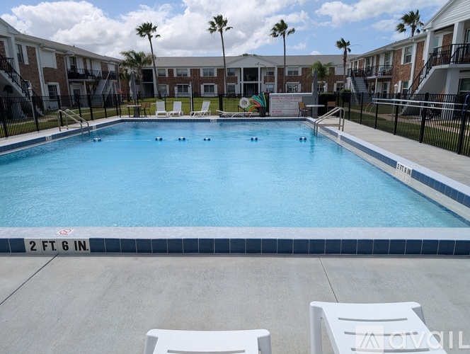 A small pool with a depth of 2 feet 6 inches.