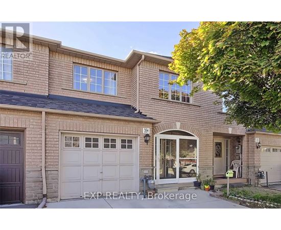 A house with a brown garage door is for sale.