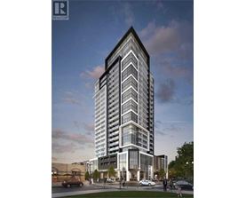 A tall, modern building with a glass facade is depicted in the image.