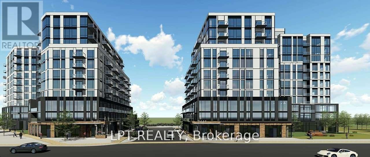 Two modern buildings are shown in the image.