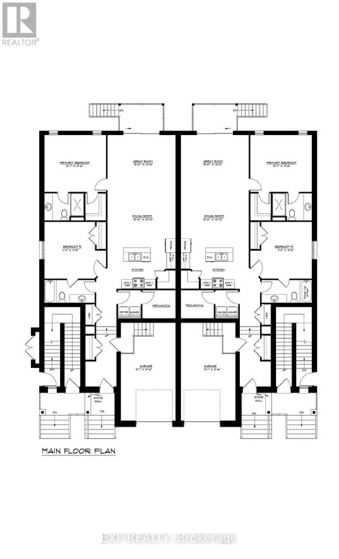 A black and white image of a floor plan for a building.