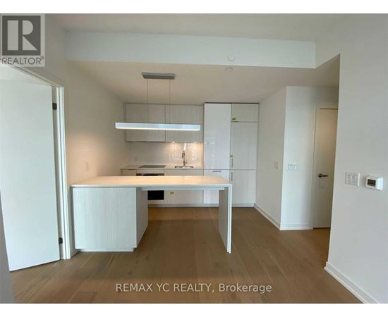 A white kitchen with a countertop and cabinets.