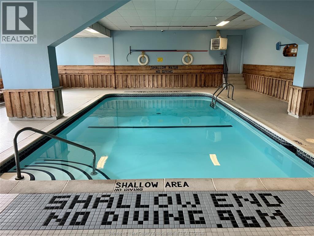 A pool with a shallow end and no diving allowed.