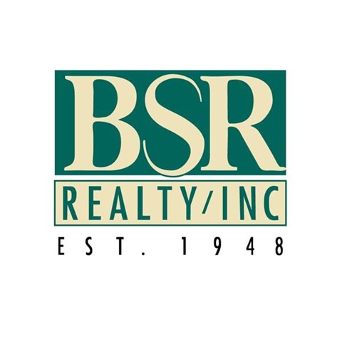 BSR Realty/Inc logo with green and tan colors.
