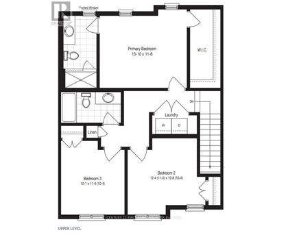 A floor plan of a house with a primary bedroom, a laundry room, and Bedroom 3.
