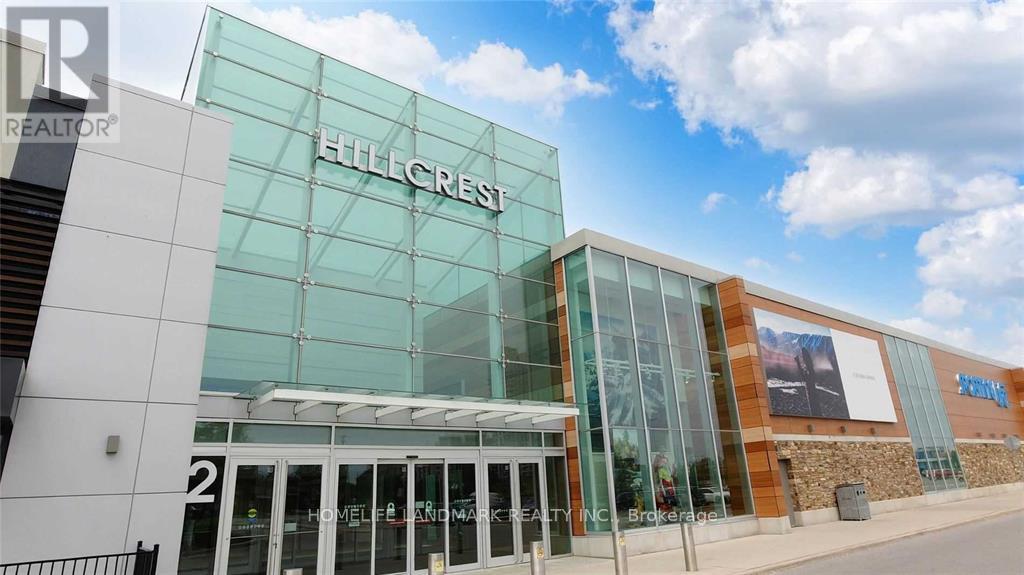 The exterior of a building with the name Hillcrest on it.