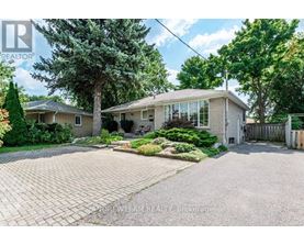 A house with a driveway and trees in front of it.