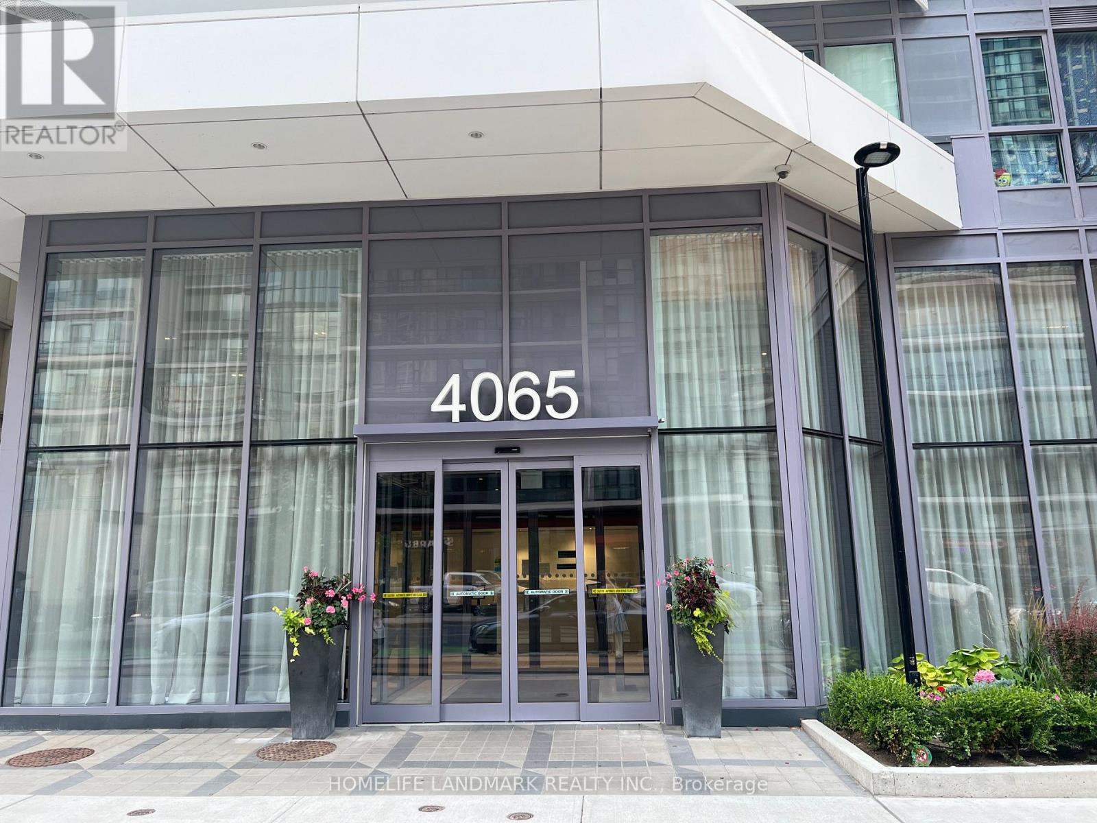 The front of a building with the number 4065 on it.