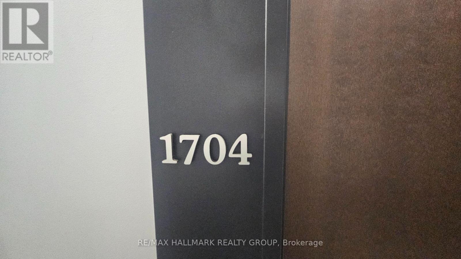 A sign with the number 1704 on it.