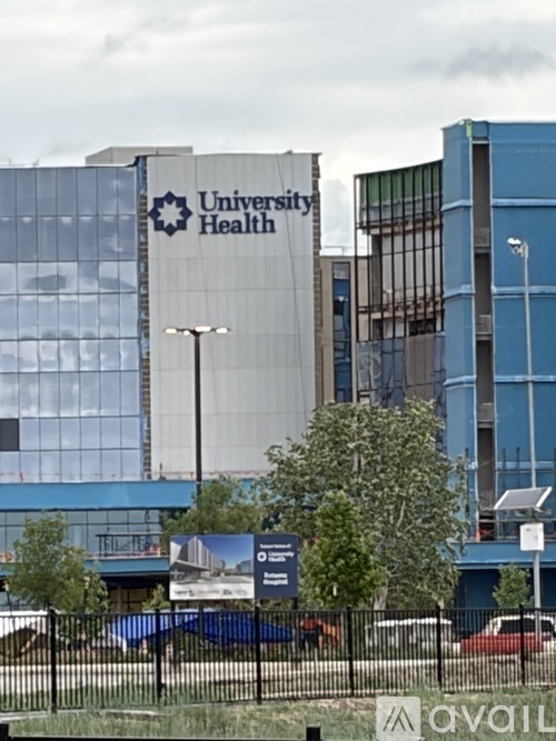A large building with the words "University Health" on it.