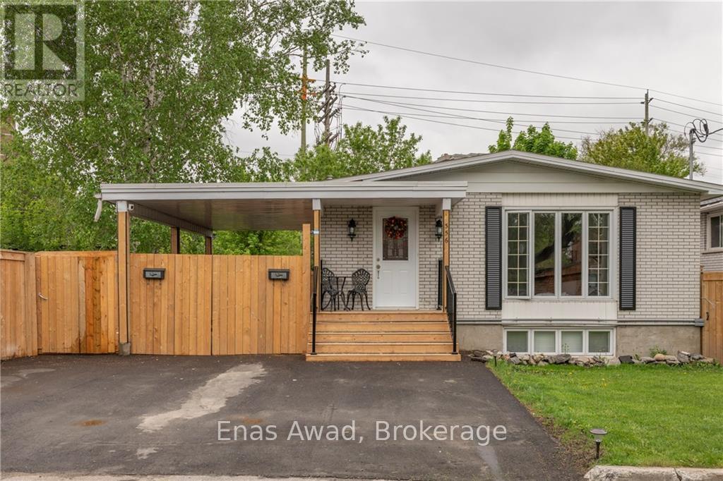 A house with a grey exterior and a white door is for sale in Enas, Brokerage.
