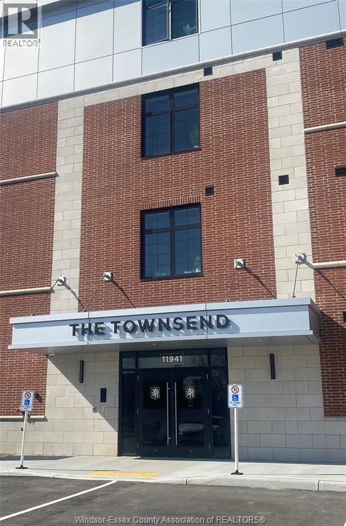 The front of a building with a sign that says "The Townsend".