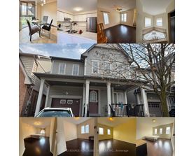 A collage of different house interiors and exteriors.