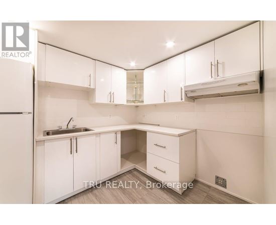 A white kitchen with a sink and cabinets.