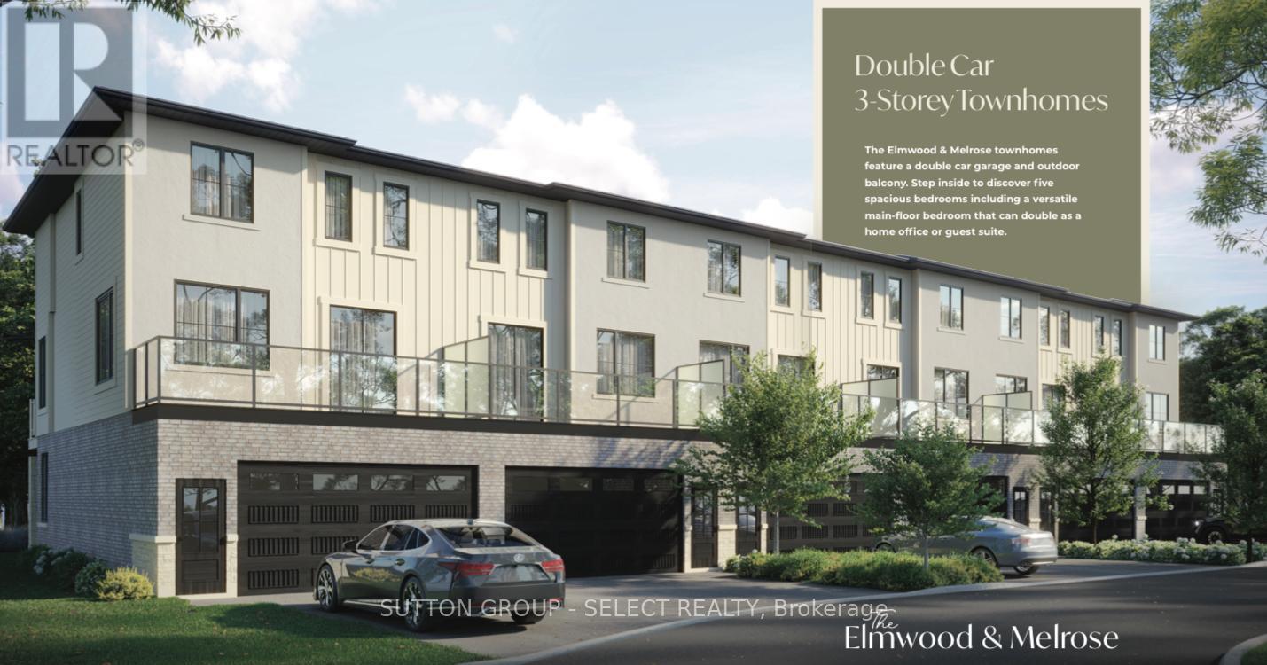 A rendering of a multi-story building with a car parked in front.