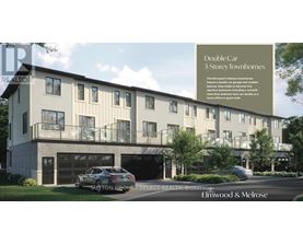 A rendering of a multi-story building with a car parked in front.