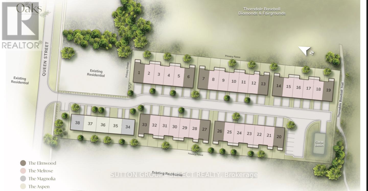 A map of a residential area with street names and house numbers.