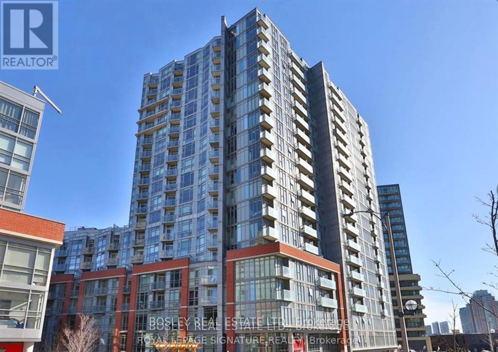 A tall building with the words "Bosley Real Estate" on the side.