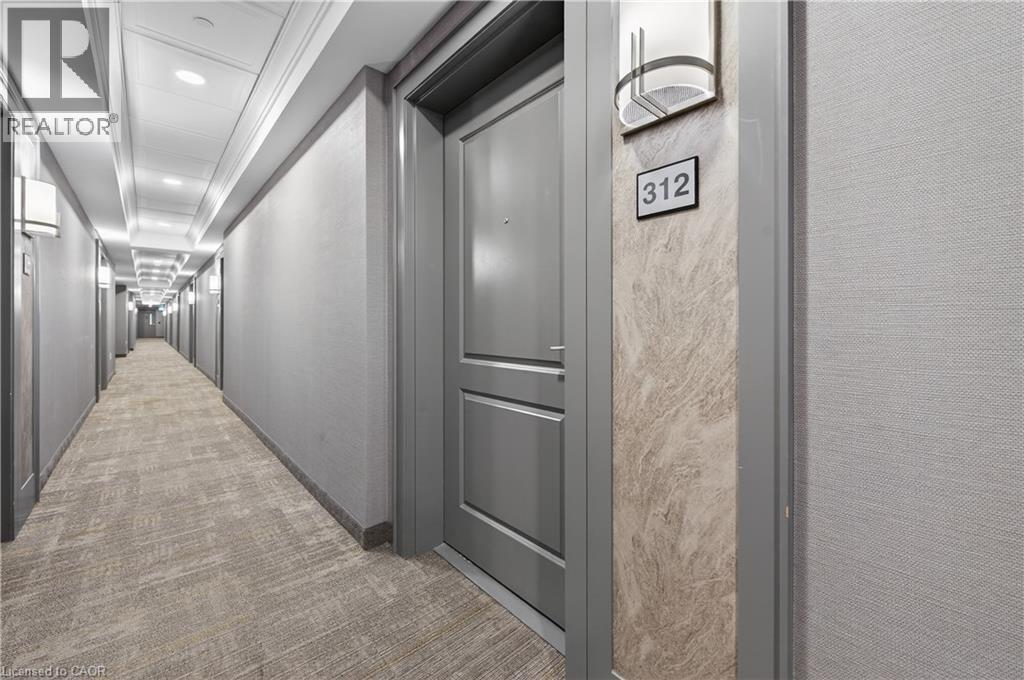 A hallway with a sign that says REALTOR.