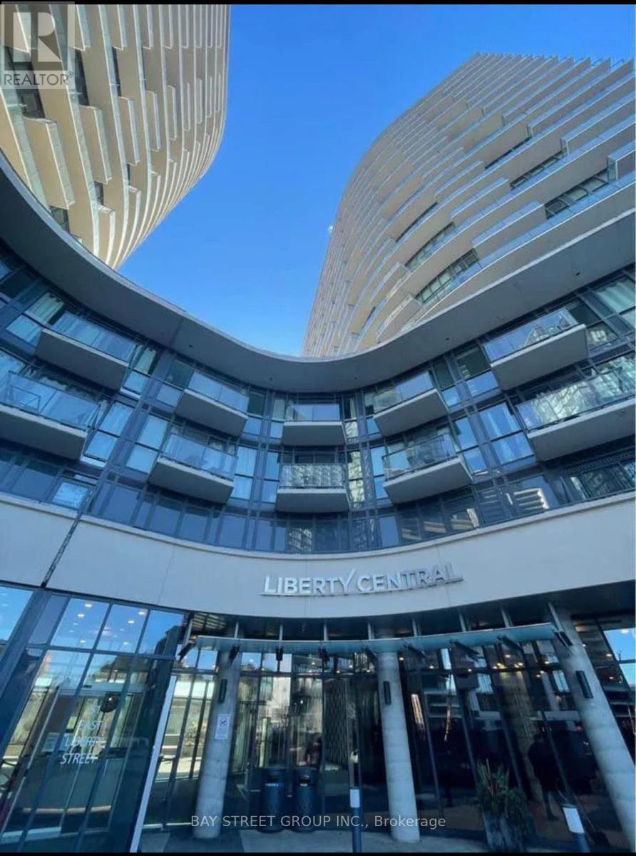 A modern building with the words "Liberty Central" on the front.