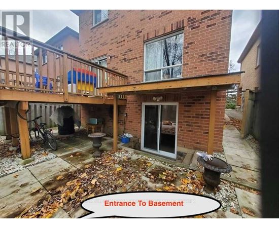 A house with a basement entrance.