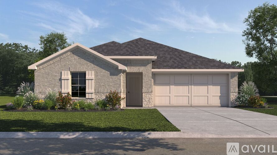 A house with a garage is available for sale.