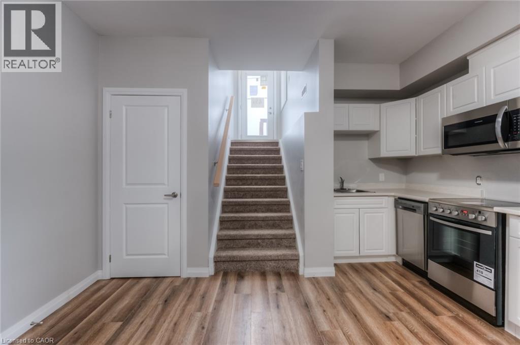 A white door is in the hallway.