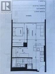 A floor plan for a realtor showing a layout with rooms and dimensions.