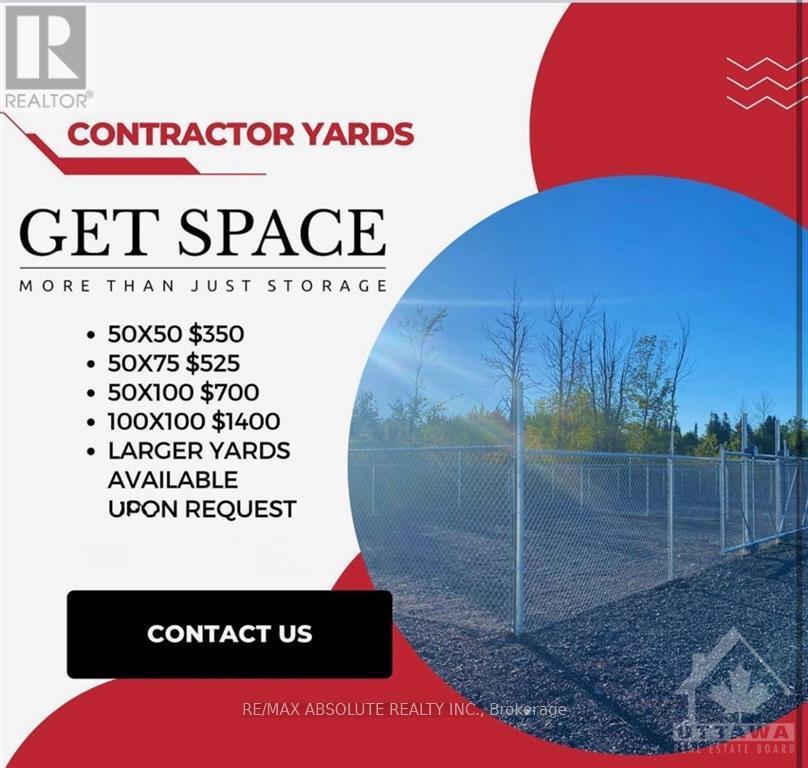 A flyer for contractor yards with different sizes and prices listed.